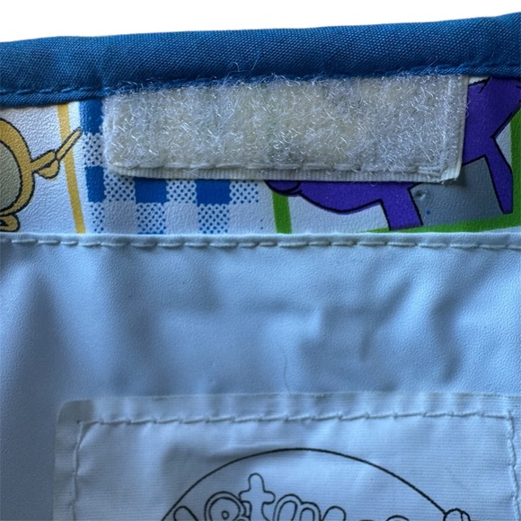 VTG 1998 Teletubbies Blue & White Gingham Mini Diaper Bag - Picture 16 of 16